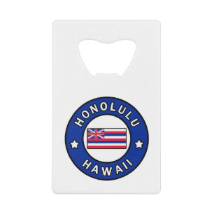 Honolulu Hawaii Kreditkartenflaschenöffner