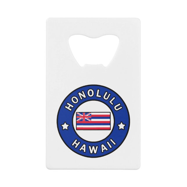 Honolulu Hawaii Kreditkartenflaschenöffner (Vorderseite)