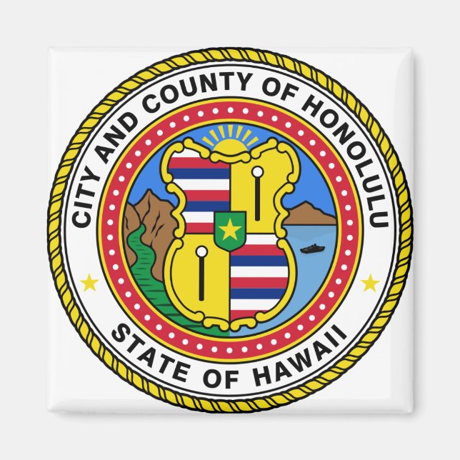Honolulu Hawaii Magnet (Vorne)