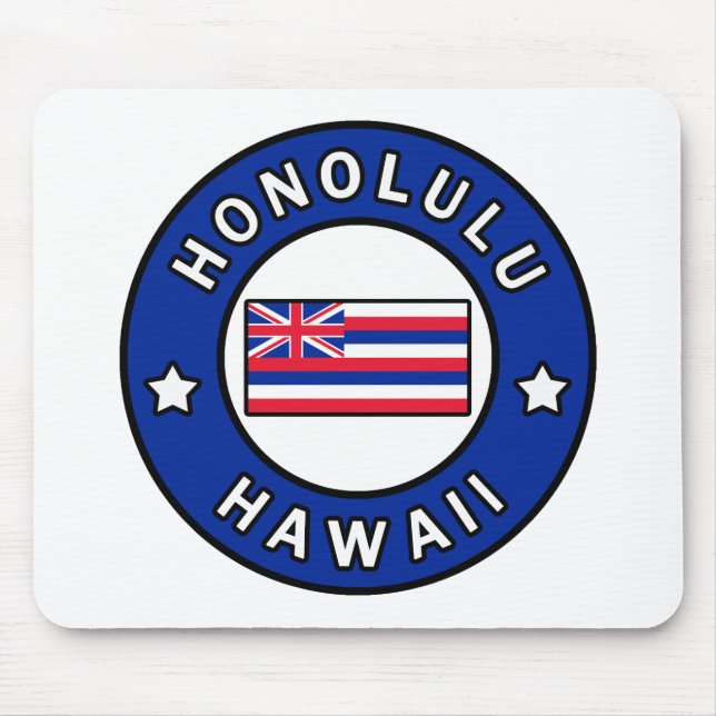 Honolulu Hawaii Mousepad (Vorne)