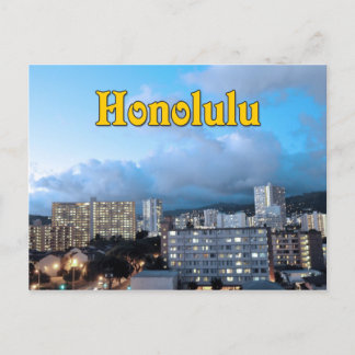 Honolulu Hawaii Postcard Postkarte