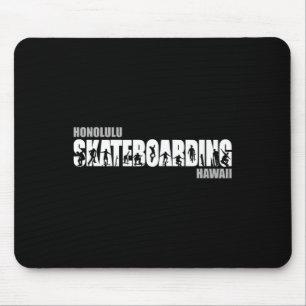 Honolulu Hawaii Skateboarder Urne Skateboarding  Mousepad