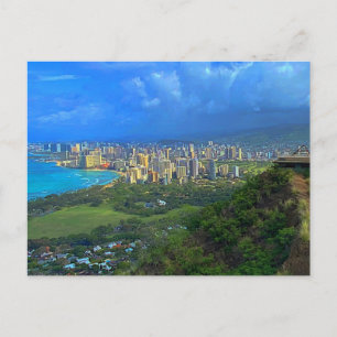 Honolulu, Hawaii Skyline #1 Postcard Postkarte
