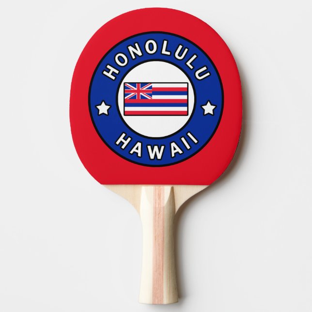Honolulu Hawaii Tischtennis Schläger (Vorderseite)