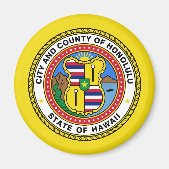Honolulu, Hawaii, Vereinigte Staaten Magnet (Vorne)
