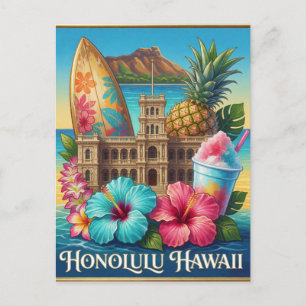 Honolulu Hawaiianisches Erbe Postkarte