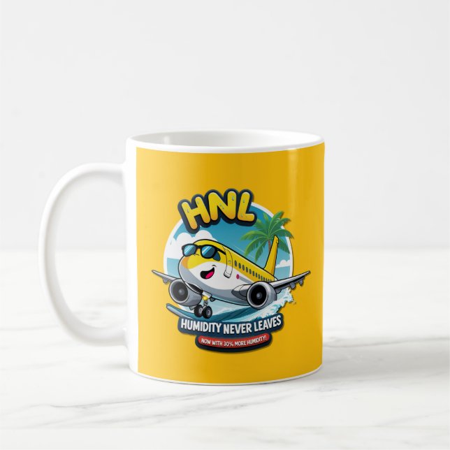 Honolulu HNL Airport Code Coffee Mug Kaffeetasse (Links)