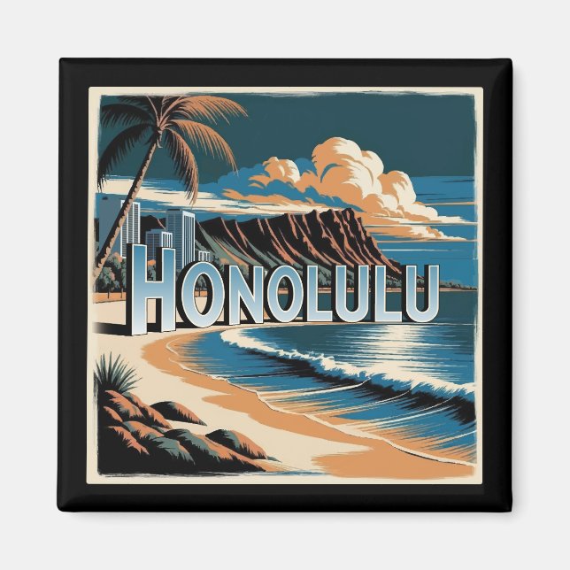 Honolulu O’aho Hawaii Magnet (Vorne)
