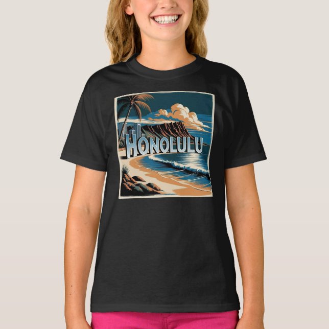 Honolulu O’aho Hawaii T-Shirt (Vorderseite)
