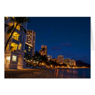 Honolulu, Oahu, Hawaii. Exposition nocturne