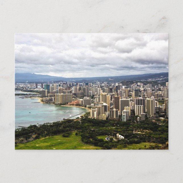 Honolulu Postcard Postkarte (Vorderseite)