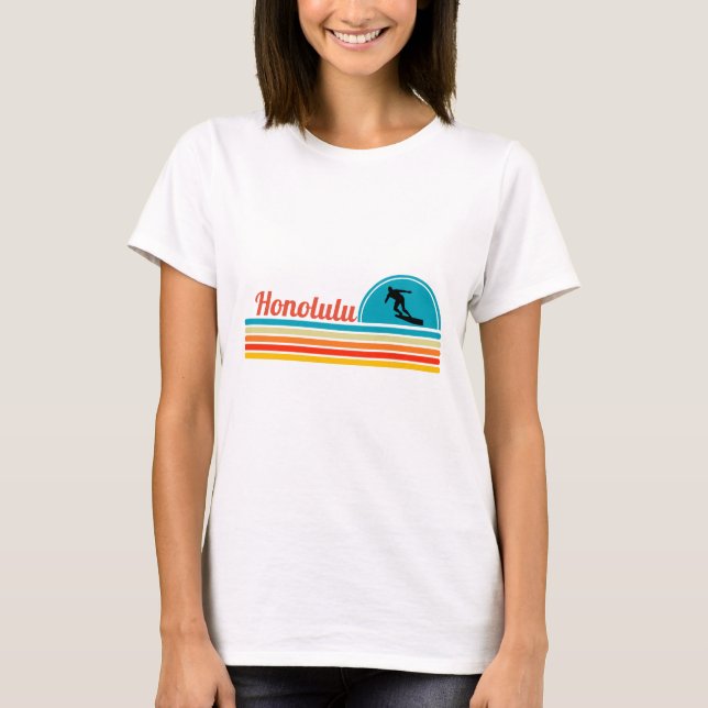 Honolulu Retro T-Shirt (Vorderseite)
