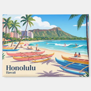 Honolulu USA Magnet