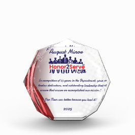 Honor2Serve Acryl Auszeichnung