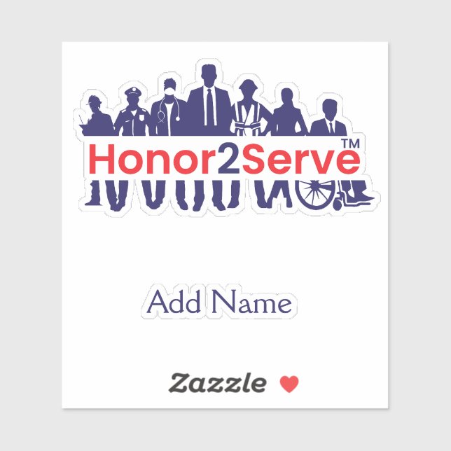 Honor2Serve Aufkleber (Blatt)