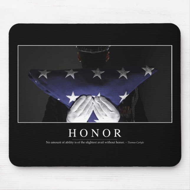 Honorar: Inspiration Zitat Mousepad (Vorne)