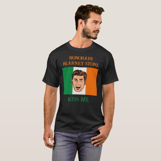 HONORARY BLARNEY STONE LAD KISS ME T-Shirt (Vorne ganz)