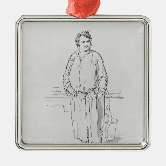 Honore de Balzac Ornament Aus Metall (Vorne)