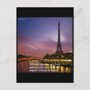 Honoré de Balzac Über Paris Frankreich Postkarte