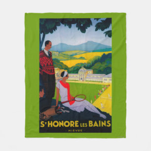 Honore Les Bains Vintages PosterEurope Fleecedecke
