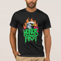 Honorer le premier pygargue à tête blanche T-shirt