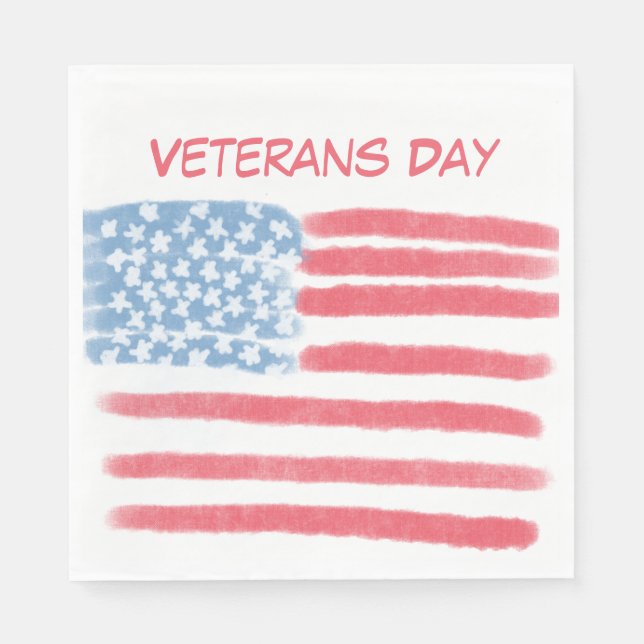 Honoring Heroes | Veterans Day Celebration Serviette (Vorderseite)