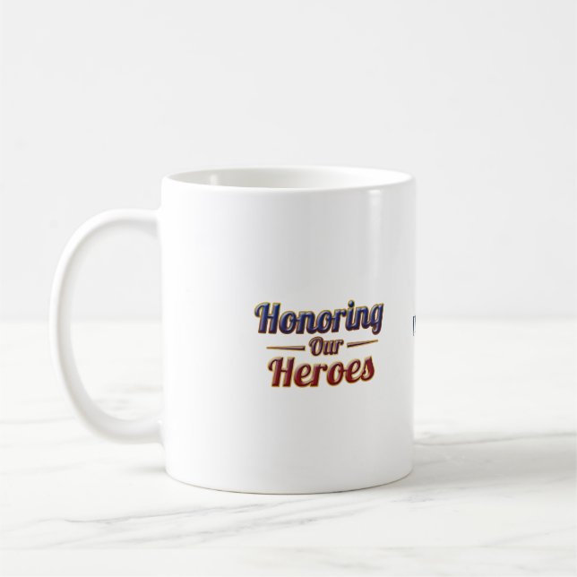 Honoring Our Heroes / Día de los Caídos Kaffeetasse (Links)