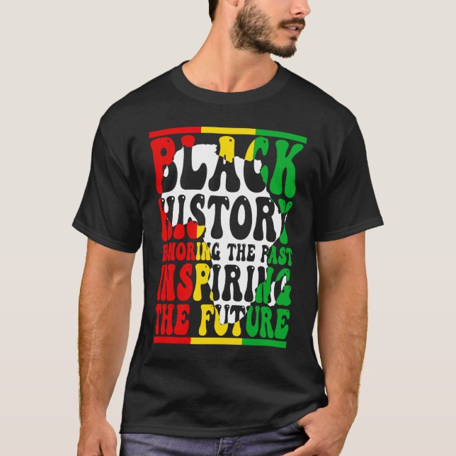 Honoring Past Inspiring Future I Am Black History  T-Shirt (Vorderseite)