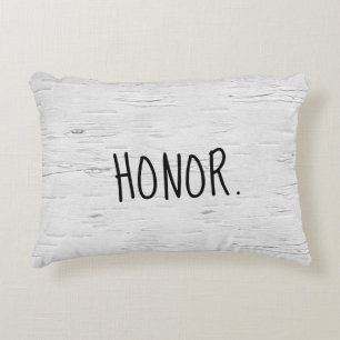 HONORText auf dem Birkenbaum Akzent Pillow Dekokissen