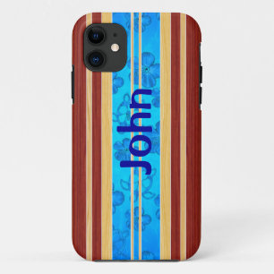 Honu Hawaiian Falsches Holz-Surfbrett Case-Mate iPhone Hülle