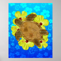 Honu Hawaiian Nautical Map