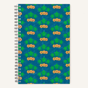 Honu Hawaiian Tribal Green Sea Turtles Notizbuch
