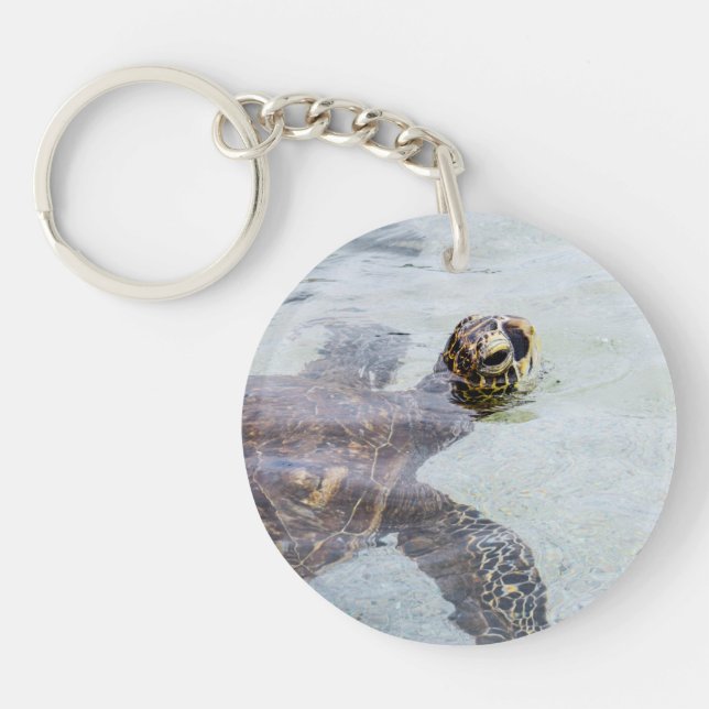 Honu hawaiische Meeresschildkröte - Schlüsselanhänger (Vorderseite)