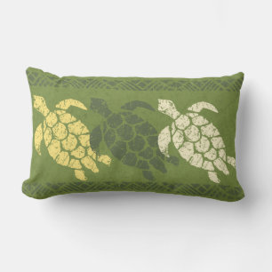 Honu-Meeres-Schildkröte Hawaiian Reversible Batik  Kissen Für Draußen