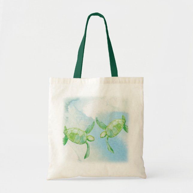 Honu Paar-Leinwand-Taschen-Tasche Tragetasche (Vorne)