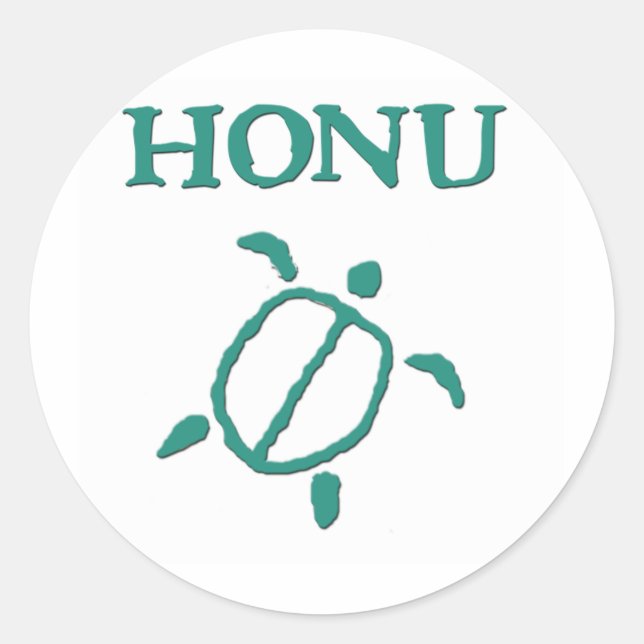 Honu Petroglyph Stickers (Vorderseite)