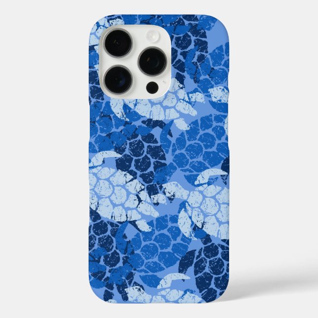Honu Sea Turtle Hawaii Aloha Blue  iPhone 16 Pro Hülle (Rückseite)