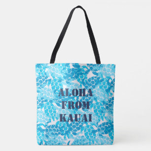 Honu Sea Turtle Hawaiian Monogram Aloha Beach Bag Tasche