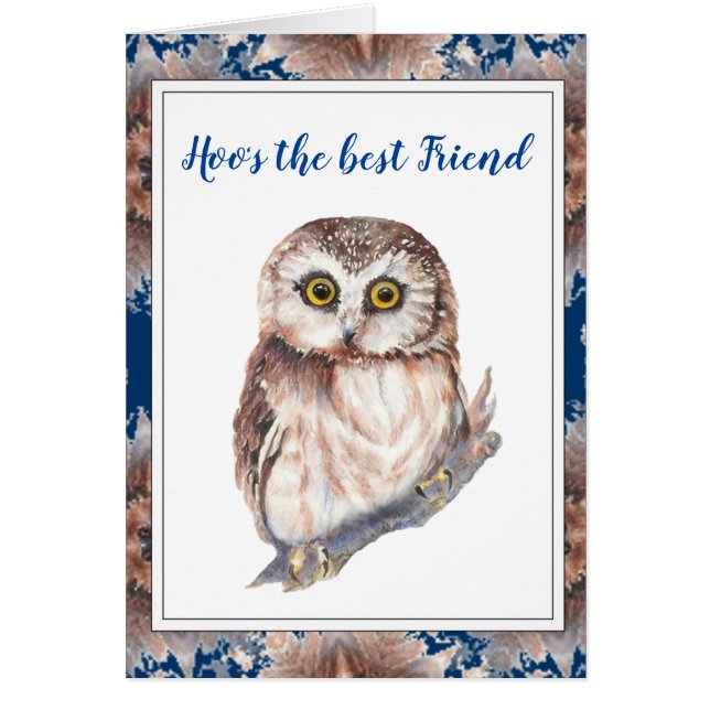 Hoo ist der beste Freund Niedlicher kleiner Vogelg (Vorne)