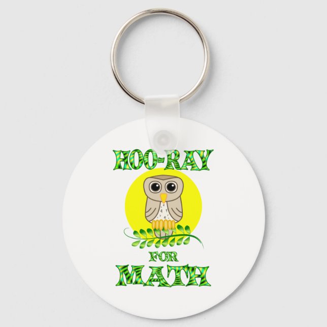 Hoo-Ray für Mathe Schlüsselanhänger (Vorderseite)