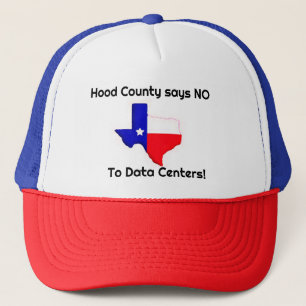 Hood County sagt Nein zu Data Centers Baseballkapp Truckerkappe