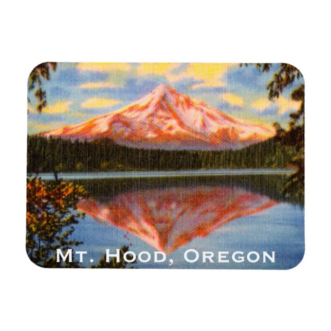 Hood, Oregon Crystal Lost Lake Magnet (Horizontal)