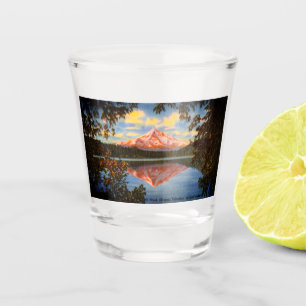 Hood, Oregon Crystal Lost Lake Schnapsglas