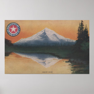 Hood, Oregon - San Francisco nach Portland Poster