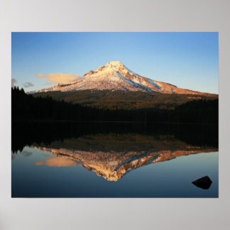 Hood over Trillium Lake, Oregon Poster