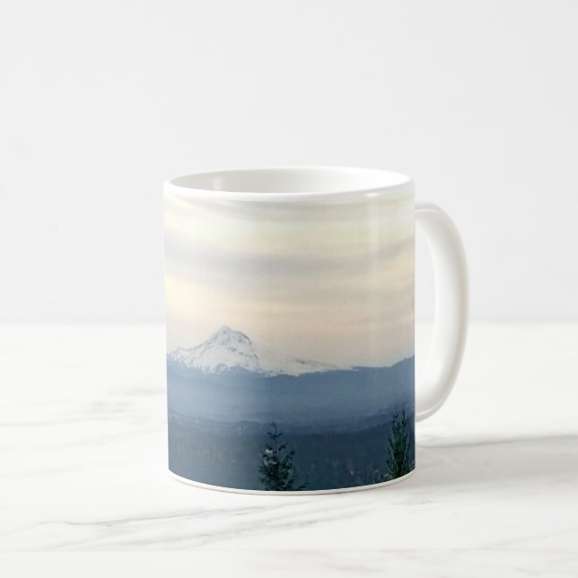 Hood von Rocky Butte, Portland, Oregon Kaffeetasse (VorderseiteRechts)
