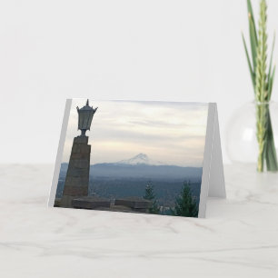 Hood von Rocky Butte, Portland, Oregon Karte