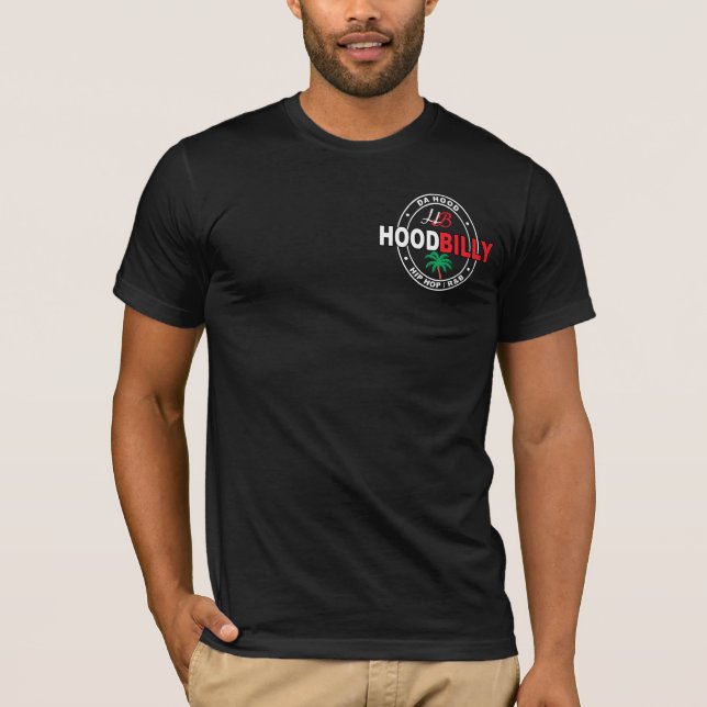 Hoodbilly Flecken-Logo-DA-Haube HipHop/R&B #2 T-Shirt (Vorderseite)