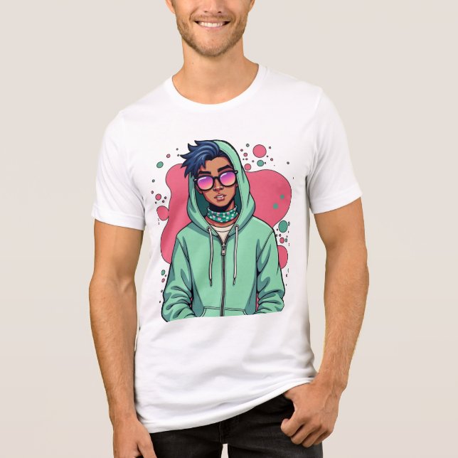 Hooded Street Vibe Tri-Blend Shirt (Vorderseite)