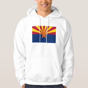 Hooded Sweatshirt mit amerikanischer Flagge